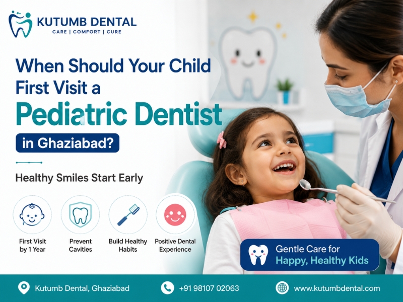 When Should Your Child First Visit a Pediatric Dentist in Ghaziabad? When Should Your Child First Visit a Pediatric Dentist in Ghaziabad?