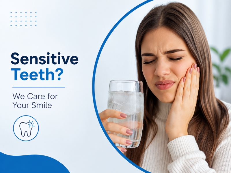 Sensitive Teeth After Hot or Cold Foods? Signs You Should Not Ignore in Ghaziabad | Kutumb Dental sensitive teeth ghaziabad